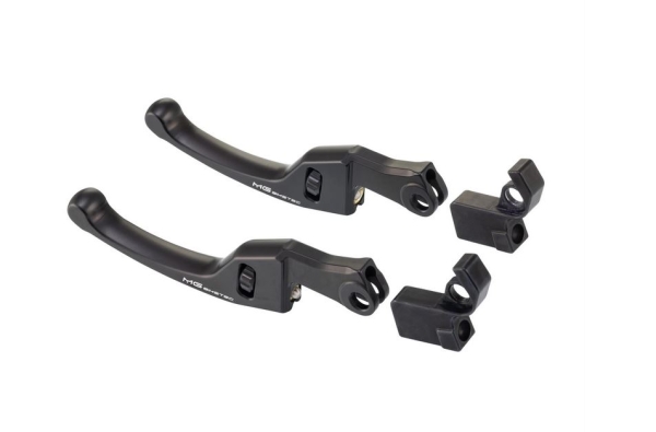 Bremshebel-Set kurz (137 mm), einstellbar - MG BIKETEC - Vespa GTS/HPE 125-310 ccm (ab Bj. 2023) - schwarz mit ABE